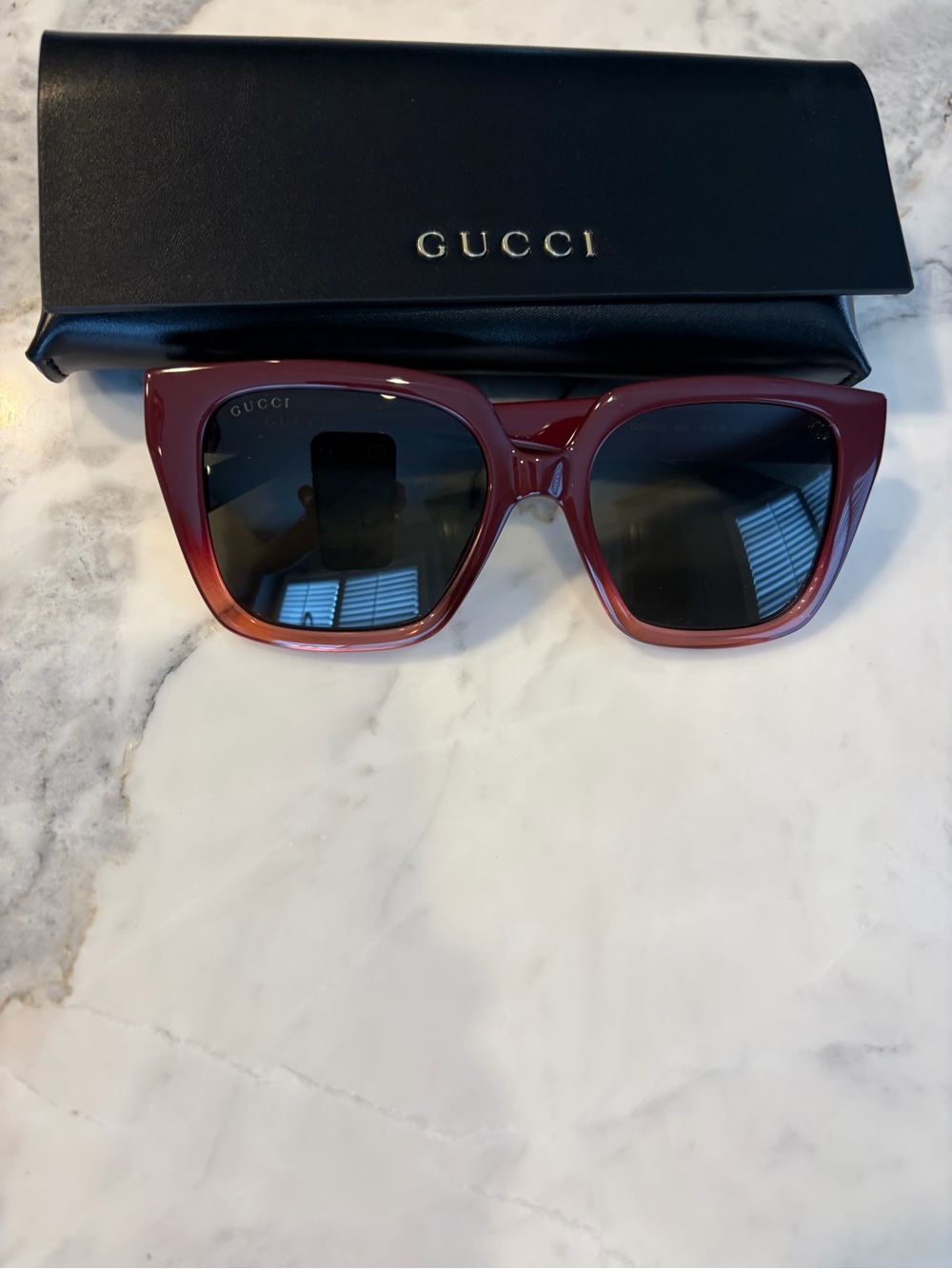 Gucci Women's Burgundy Sunglasses